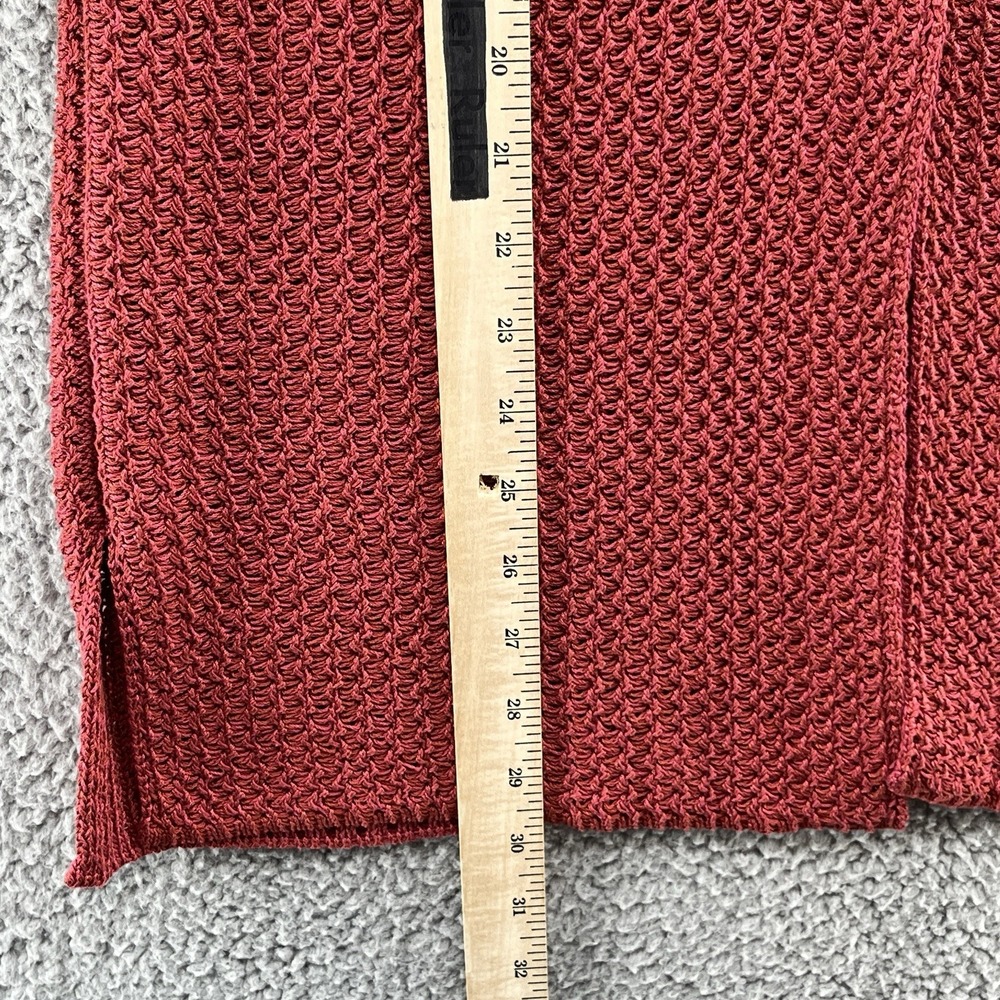 Peruvian Connection Sweater Small Rust Orange Pim… - image 5